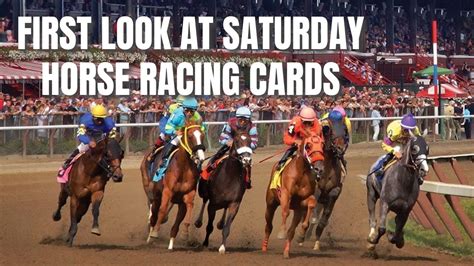 Horse Racing Cards for Saturday.